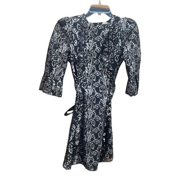 H&M x The Vampire's Wife Black Lace Mini Dress Size S Party Cocktail - Picture 2 of 7